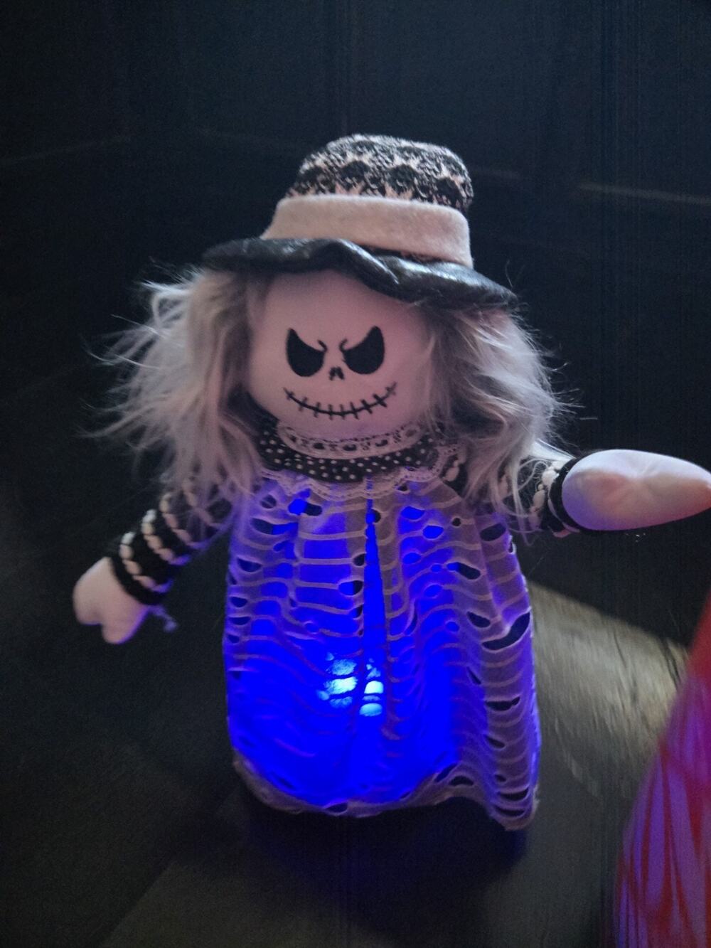 Animated Color Changing Spinning Witch Halloween Figure 16" Spooky Sound NIB